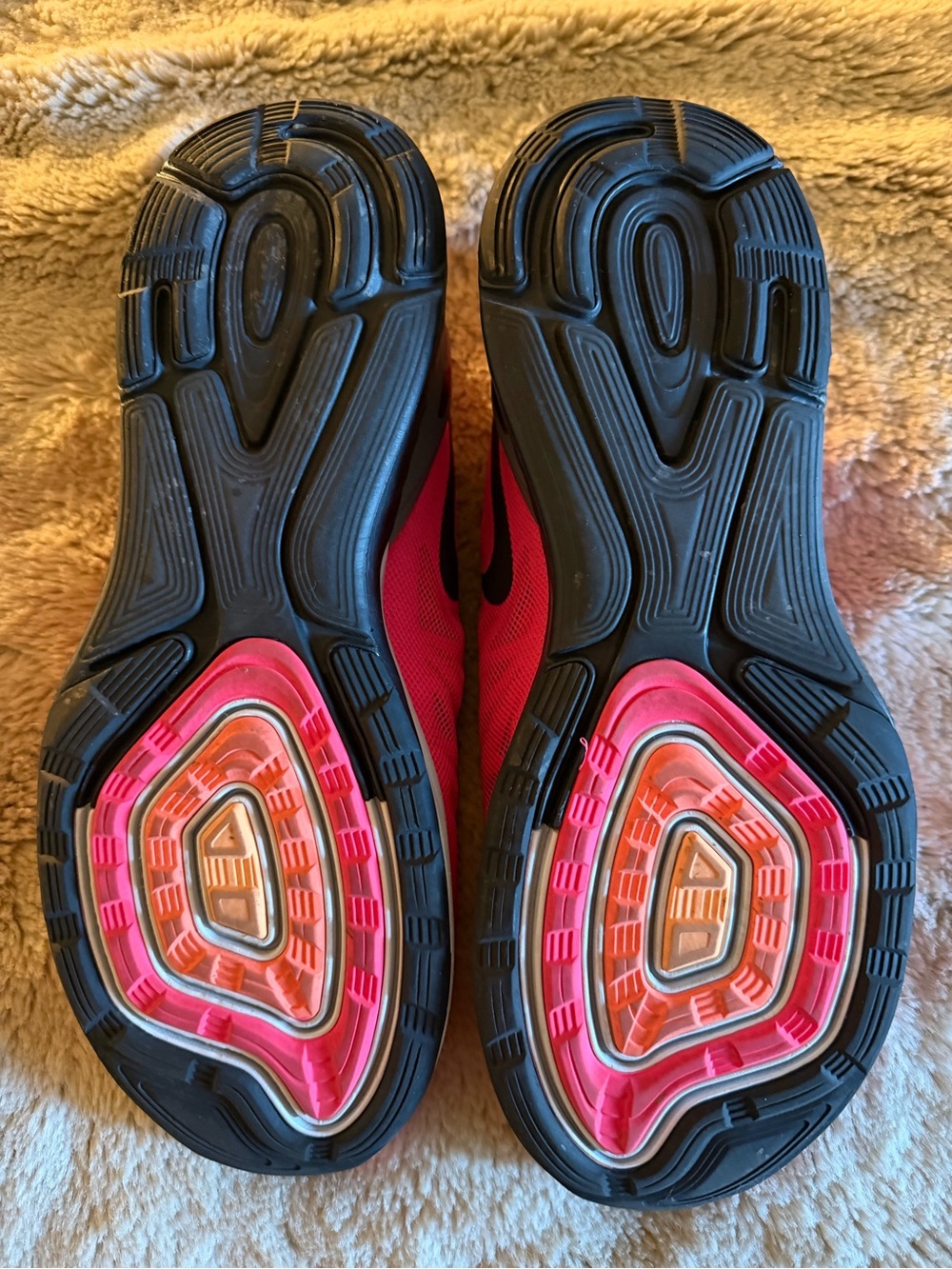 Nike LunarGlide 6 Hyper Pink Black Running Shoes Women’s 10.5 654434-600 - Picture 7 of 8